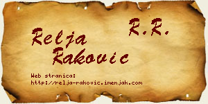 Relja Raković vizit kartica